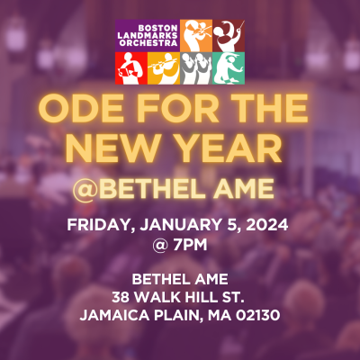 Ode for the New Year at Bethel A.M.E. on January Fifth 2024 at 7:00pm