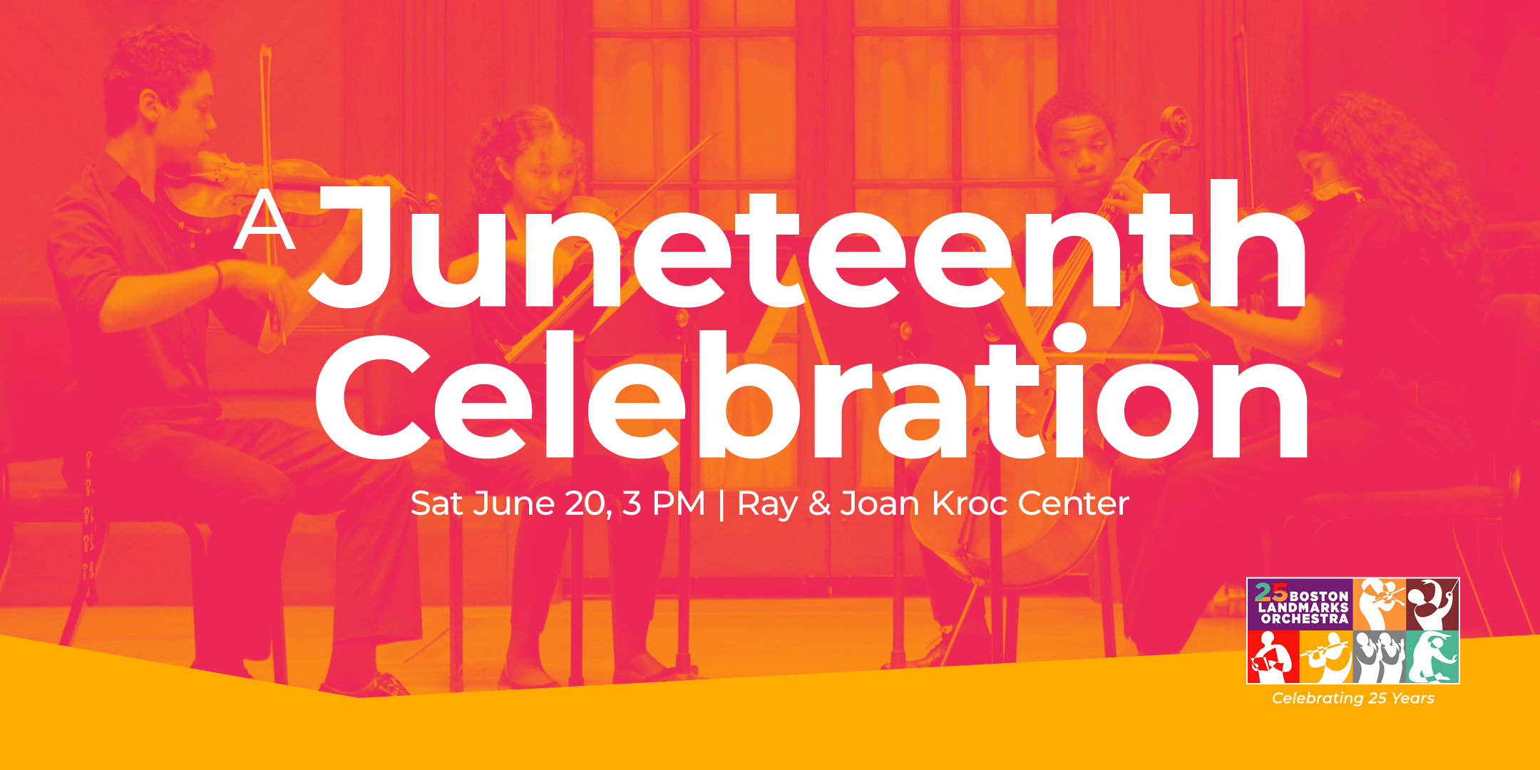 A Juneteenth Celebration. Saturday June 20 at 3:00pm at the Ray and Joan Kroc Center.